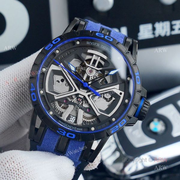 Ref RDDBEX0749 Best Replica Roger Dubuis Excalibur Huracan Blue Watch 45mm Ref RDDBEX0749 Best Replica Roger Dubuis Excalibur Huracan Blue Watch 45mm