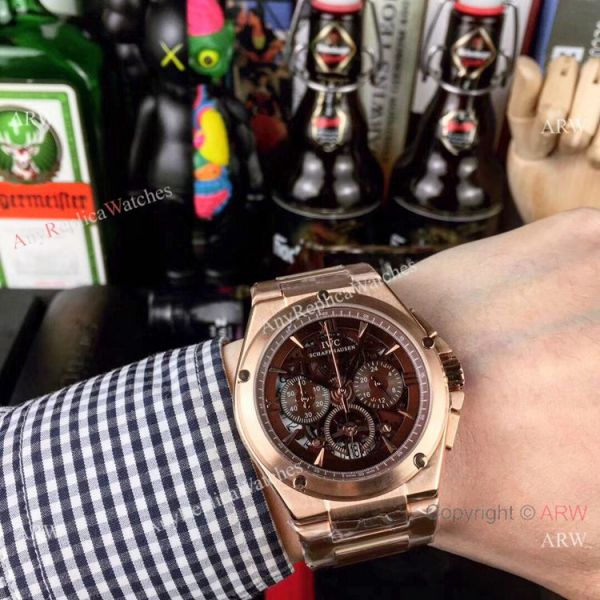 Fake IWC Aquatimer Chronograph Rose Gold Men Watches 42mm Fake IWC Aquatimer Chronograph Rose Gold Men Watches 42mm