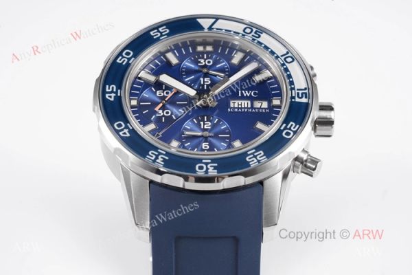 Best Replica IWC Aquatimer Chronograph Blue Watch with Swiss Asia 7750 Best Replica IWC Aquatimer Chronograph Blue Watch with Swiss Asia 7750