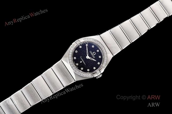 GF Factory Omega Constellation Quartz 25mm Swiss Made Copy Watch With Aventurine Dial GF Factory Omega Constellation Quartz 25mm Swiss Made Copy Watch With Aventurine Dial