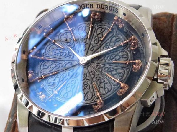 ZF RDDBEX0495 Roger Dubuis Knights Of The Round Table ii Silver Replica Watch 45mm ZF RDDBEX0495 Roger Dubuis Knights Of The Round Table ii Silver Replica Watch 45mm