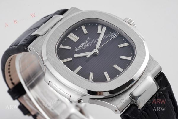 Swiss Replica Patek Philippe Nautilus Dark Blue Dial Stainless Steel Watch For Men Swiss Replica Patek Philippe Nautilus Dark Blue Dial Stainless Steel Watch For Men