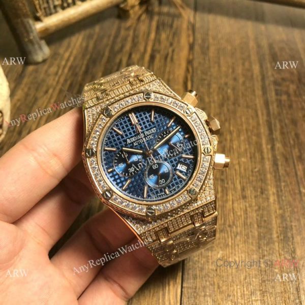 Knockoff Audemars Piguet Royal Oak Full Diamond Watches Gold and Silver Knockoff Audemars Piguet Royal Oak Full Diamond Watches Gold and Silver