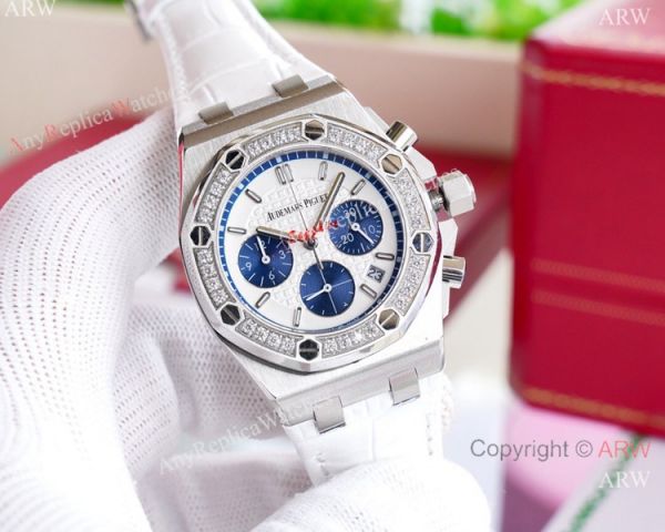 Best Quality Audemars Piguet Royal Oak offshore Lady Watch Leather Strap Best Quality Audemars Piguet Royal Oak offshore Lady Watch Leather Strap