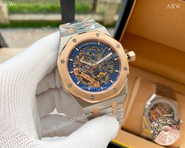 Replica Audemars Piguet Skeleton Royal Oak Watches Two Tone Rose Gold Replica Audemars Piguet Skeleton Royal Oak Watches Two Tone Rose Gold