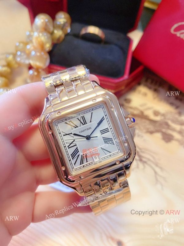 New! Replica Cartier Panthere 38mm Men Watch Yellow Gold New! Replica Cartier Panthere 38mm Men Watch Yellow Gold