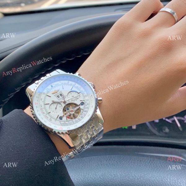 Copy Breitling Navitimer Tourbillon Steel Automatic Men Watch White Dial Copy Breitling Navitimer Tourbillon Steel Automatic Men Watch White Dial