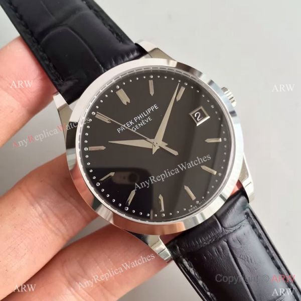 Copy Swiss Patek Philippe Cal.324 S C Watch SS Black Dial Copy Swiss Patek Philippe Cal.324 S C Watch SS Black Dial