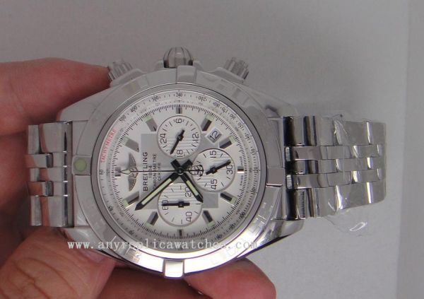 Breitling Chronomat 44 B01 SS White Face Replica Watch for Sale Breitling Chronomat 44 B01 SS White Face Replica Watch for Sale