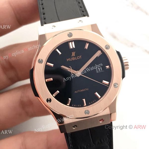 Swiss Grade HUB1112 Hublot Copy Watch Classic Fusion Series Black Dial Swiss Grade HUB1112 Hublot Copy Watch Classic Fusion Series Black Dial