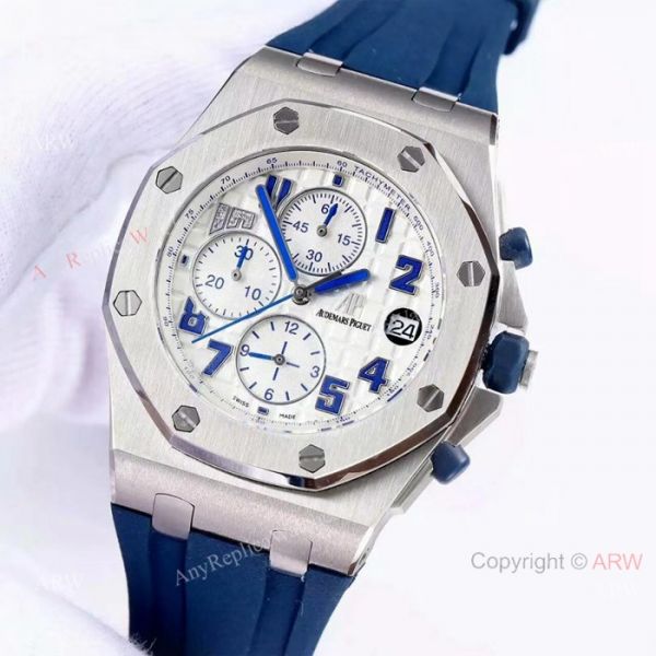 Low Price Audemars Piguet Royal Oak Offshore Chronograph Watch White Rubber Strap Low Price Audemars Piguet Royal Oak Offshore Chronograph Watch White Rubber Strap