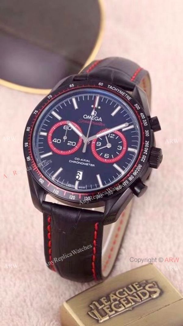 Omega Dark Side Of The Moon Copy Watches Orange Sub-dials Omega Dark Side Of The Moon Copy Watches Orange Sub-dials