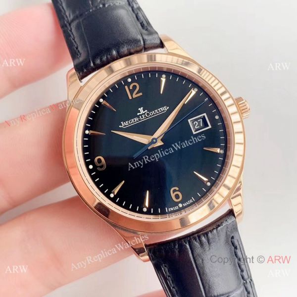 ZF Factory Jaeger-LeCoultre Master Control 39mm Watch Rose Gold Black Face ZF Factory Jaeger-LeCoultre Master Control 39mm Watch Rose Gold Black Face