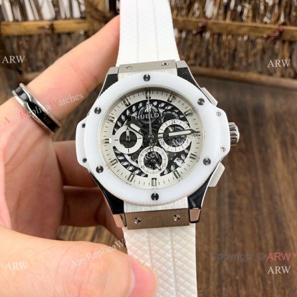 New Hublot Big Bang Evolution Watches SS Ceramic Bezel 44mm New Hublot Big Bang Evolution Watches SS Ceramic Bezel 44mm