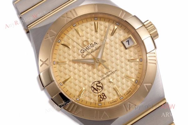 (VS) Swiss Replica Omega Constellation Gold Face Mens Watch New Dial (VS) Swiss Replica Omega Constellation Gold Face Mens Watch New Dial