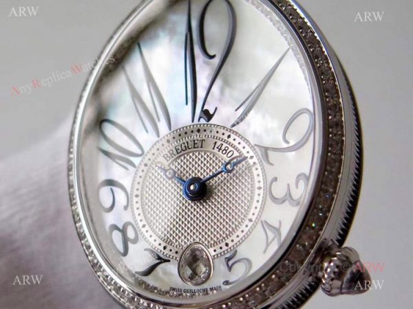 Replica Breguet Ladies Reine De Naples Diamond Watch With White Mop Dial Replica Breguet Ladies Reine De Naples Diamond Watch With White Mop Dial