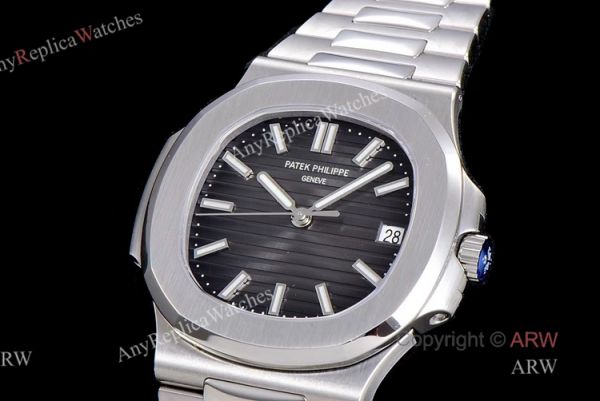 (GR) V2 Version Swiss Replica Patek Philippe Nautilus 5711 Stainless Steel Grey Dial Mens Watch (GR) V2 Version Swiss Replica Patek Philippe Nautilus 5711 Stainless Steel Grey Dial Mens Watch