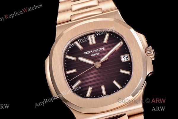 (GR) V2 Version Patek Philippe Nautilus 5711 Rose Gold Brown Dial Swiss Patek Philippe 324 SC Watch (GR) V2 Version Patek Philippe Nautilus 5711 Rose Gold Brown Dial Swiss Patek Philippe 324 SC Watch
