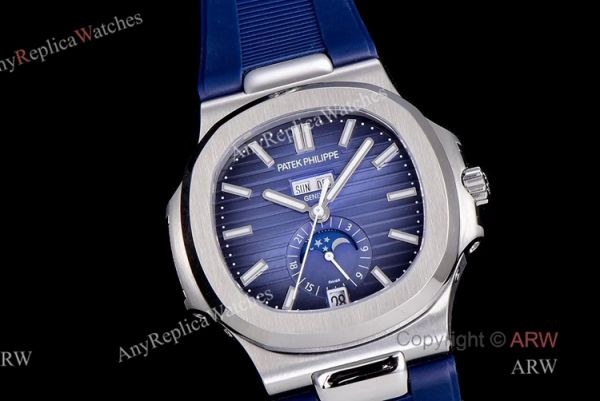 (GR) V2 Version New Patek Philippe Nautilus Annual Calendar 5726 Blue Dial Blue Rubber Replica Watch (GR) V2 Version New Patek Philippe Nautilus Annual Calendar 5726 Blue Dial Blue Rubber Replica Watch