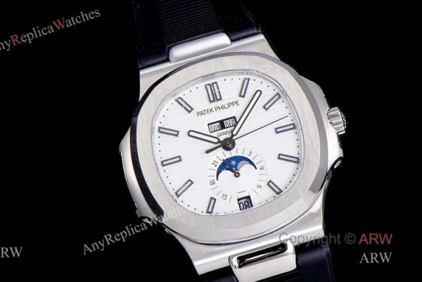 (GR) V2 Version New Patek Philippe Nautilus Annual Calendar 5726 Moonphase Watch With Black Rubber Strap (GR) V2 Version New Patek Philippe Nautilus Annual Calendar 5726 Moonphase Watch With Black Rubber Strap