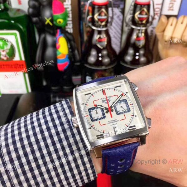 Replica TAG Heuer Monaco Gulf Leather Strap Watches 39mm Replica TAG Heuer Monaco Gulf Leather Strap Watches 39mm