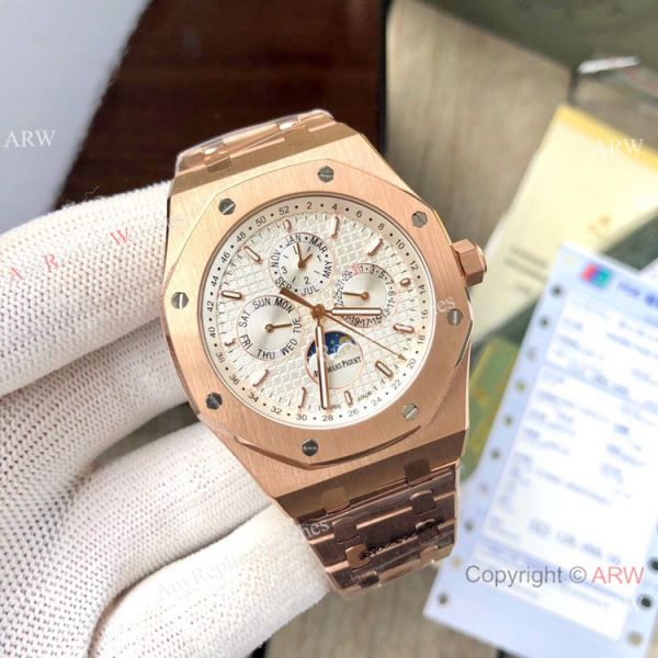 Audemars Piguet Royal Oak Perpetual Calendar Copy Watches Rose Gold Audemars Piguet Royal Oak Perpetual Calendar Copy Watches Rose Gold
