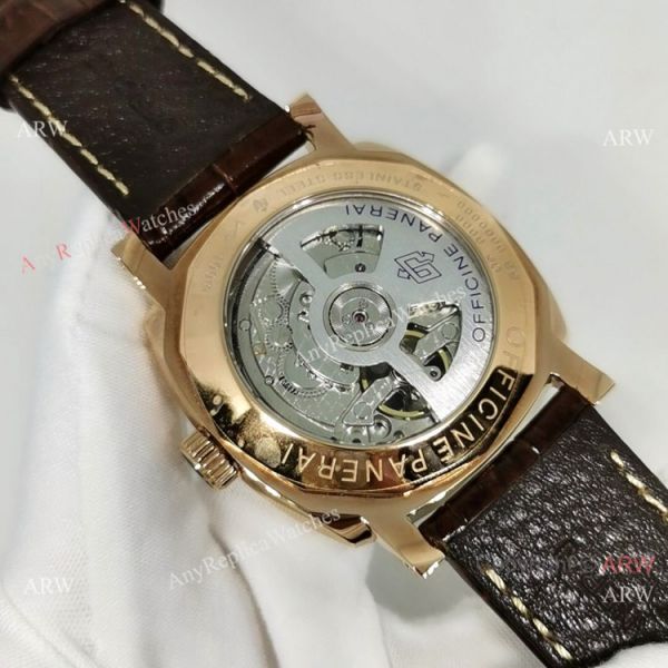 Copy Panerai Radiomir Rose Gold Brown Leather Strap Watch Copy Panerai Radiomir Rose Gold Brown Leather Strap Watch
