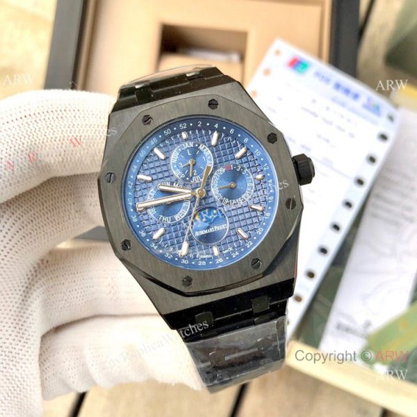 All Black Audemars Piguet Royal Oak Perpetual Calendar Watches All Black Audemars Piguet Royal Oak Perpetual Calendar Watches