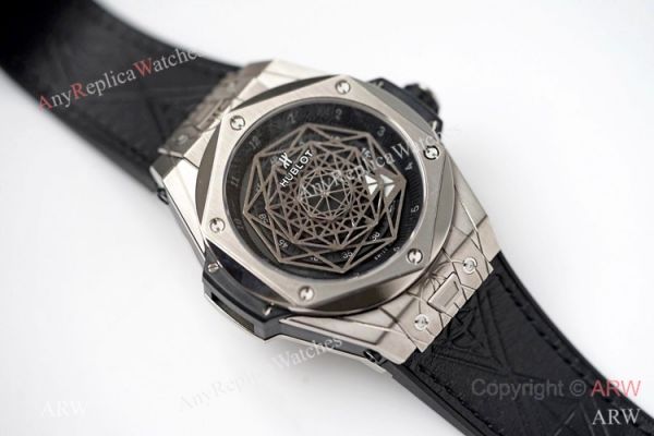 NEW! Swiss Replica Hublot Big Bang Sang Bleu Titanium Watch Black Face NEW! Swiss Replica Hublot Big Bang Sang Bleu Titanium Watch Black Face