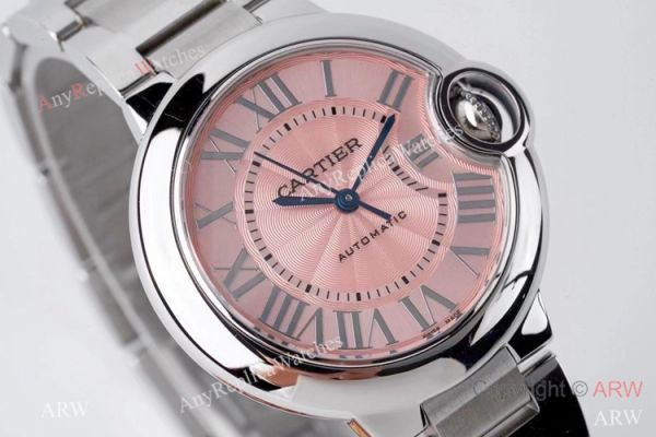 AF 1:1 Best Edition Cartier Ballon Bleu 33mm Watch Pink Dial AF 1:1 Best Edition Cartier Ballon Bleu 33mm Watch Pink Dial