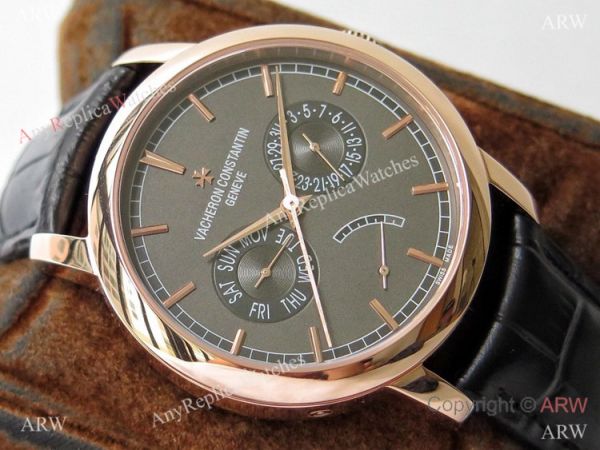 Swiss Replica Vacheron Constantin Traditionnelle Complications AIF Watch Gray Dial Swiss Replica Vacheron Constantin Traditionnelle Complications AIF Watch Gray Dial