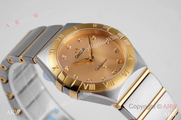 NEW! Swiss Copy Omega Constellation 2-Tone Watch 28mm Quartz NEW! Swiss Copy Omega Constellation 2-Tone Watch 28mm Quartz