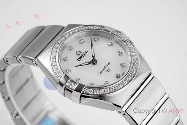 NEW! Swiss Grade Copy Omega Constellation 28mm Watch White MOP Dial NEW! Swiss Grade Copy Omega Constellation 28mm Watch White MOP Dial