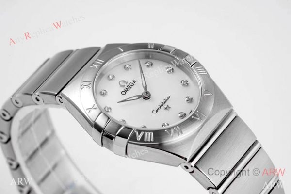 NEW Swiss Copy Omega Constellation Silver Steel Watch 28mm Women NEW Swiss Copy Omega Constellation Silver Steel Watch 28mm Women