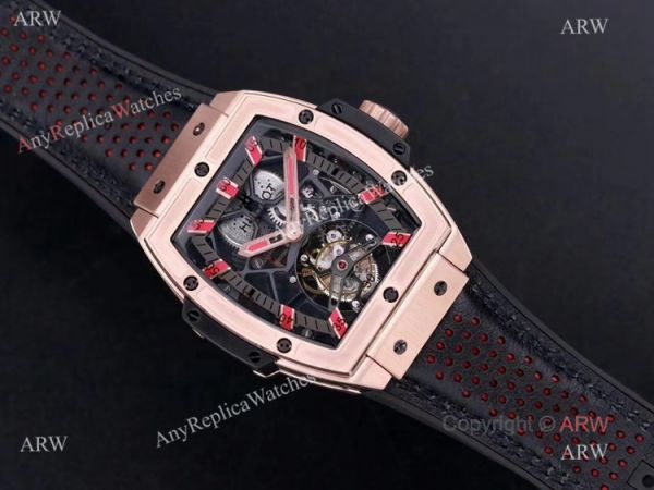 Best Replica Hulot Masterpiece Rose Gold Tourbillon Skeleton Watch Hand-Winding Movement Best Replica Hulot Masterpiece Rose Gold Tourbillon Skeleton Watch Hand-Winding Movement
