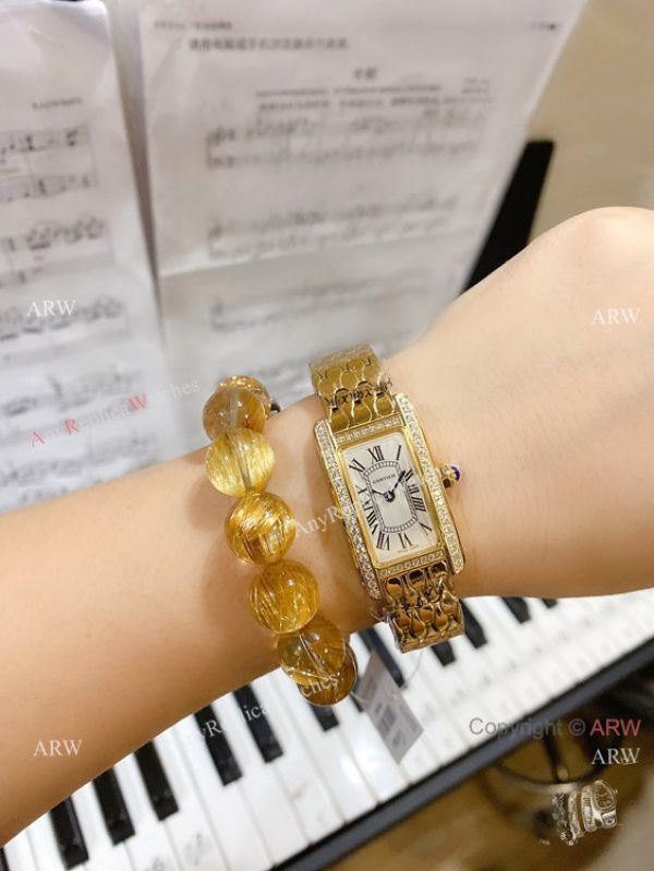 2020 NEW! Cartier Tank AmEricaine Yellow Gold Quartz Watch 2020 NEW! Cartier Tank AmEricaine Yellow Gold Quartz Watch