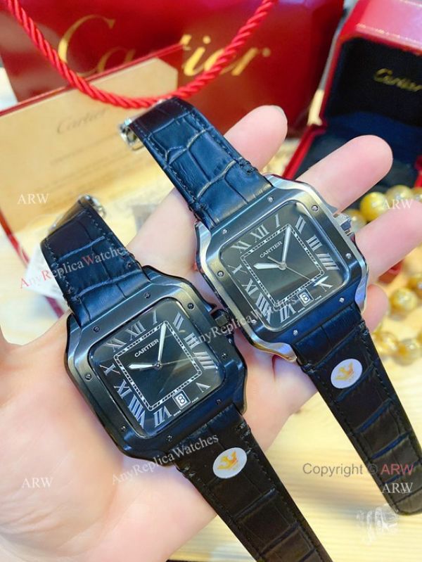 2020 NEW! Copy Cartier Santos de Large Quartz Watch Grey Dial 2020 NEW! Copy Cartier Santos de Large Quartz Watch Grey Dial