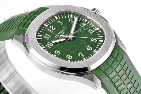 (ZF) Best Replica Patek Philippe 5168G Aquanaut Green Rubber Strap Watch Swiss Cal 324 (ZF) Best Replica Patek Philippe 5168G Aquanaut Green Rubber Strap Watch Swiss Cal 324