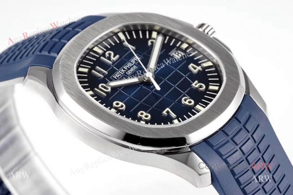 (ZF) Swiss 324 Patek Philippe Aquanaut 5168 Blue Dial Blue Rubber Strap Men Watch Replica (ZF) Swiss 324 Patek Philippe Aquanaut 5168 Blue Dial Blue Rubber Strap Men Watch Replica