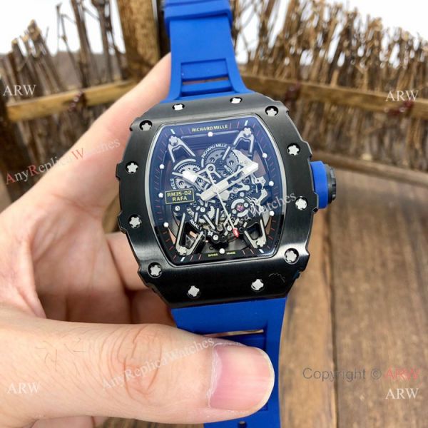 Best Quality Richard Mille RM35-02 Rafael Nadal All Black Watches Men Best Quality Richard Mille RM35-02 Rafael Nadal All Black Watches Men