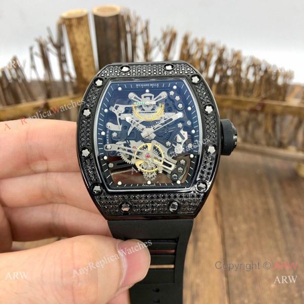 AAA Copy Richard Mille Bubba Watson RM38-01 Watch All Black Diamond AAA Copy Richard Mille Bubba Watson RM38-01 Watch All Black Diamond