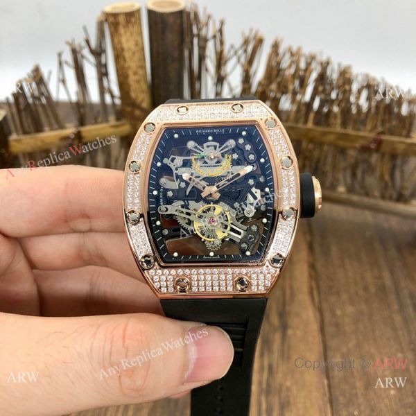 Copy Richard Mille Bubba Watson RM 38-01 Watch Rose Gold Diamond Copy Richard Mille Bubba Watson RM 38-01 Watch Rose Gold Diamond