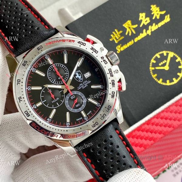 Best Quality Copy Ferrari Pilota SS Chronograph 46mm Watches Best Quality Copy Ferrari Pilota SS Chronograph 46mm Watches