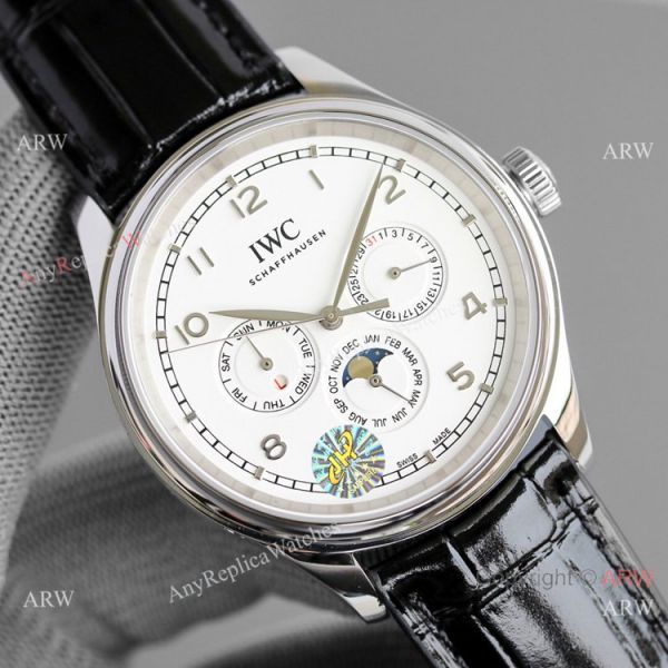Swiss IWC Portugieser Perpetual Calendar Luxury Replica Watch Black and White Swiss IWC Portugieser Perpetual Calendar Luxury Replica Watch Black and White