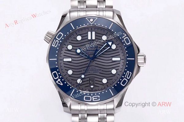 VS Factory Omega Seamaster Diver 300m Grey Wave Dial Omega 8800 Movement Watch Replica VS Factory Omega Seamaster Diver 300m Grey Wave Dial Omega 8800 Movement Watch Replica