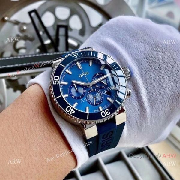 High Quality Oris Artelier Chronograph Copy Watch Blue Dial High Quality Oris Artelier Chronograph Copy Watch Blue Dial