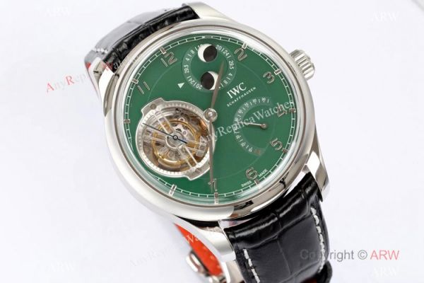 New! Swiss Grade Copy IWC Portugieser Constant Force Tourbillon Watch Green Dial New! Swiss Grade Copy IWC Portugieser Constant Force Tourbillon Watch Green Dial