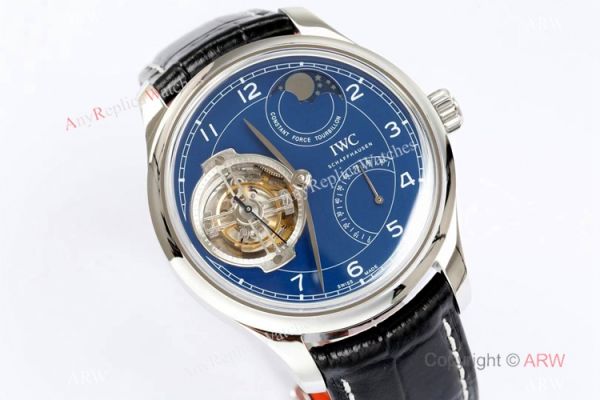 New! Swiss Replica IWC Portugieser Constant Force Tourbillon Watch Blue Dial New! Swiss Replica IWC Portugieser Constant Force Tourbillon Watch Blue Dial