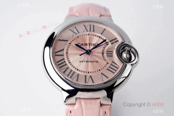 (AF) Swiss Replica Ballon Bleu Cartier Pink Watch 33mm Midsize (AF) Swiss Replica Ballon Bleu Cartier Pink Watch 33mm Midsize