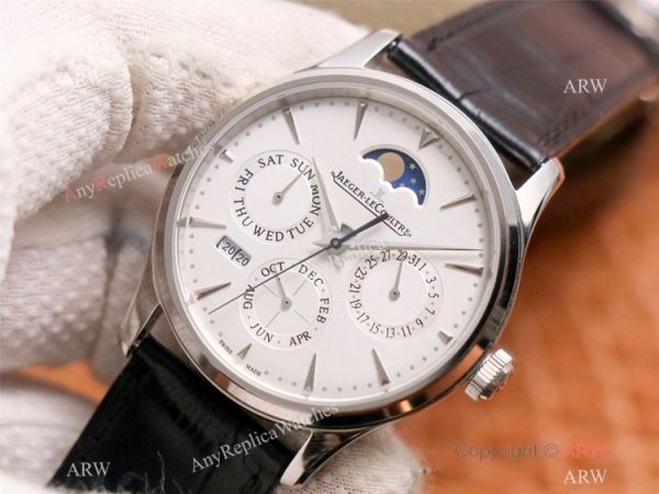 NEW! Swiss Copy Jaeger-LeCoultre Master Ultra Thin Perpetual Watch SS White Dial NEW! Swiss Copy Jaeger-LeCoultre Master Ultra Thin Perpetual Watch SS White Dial
